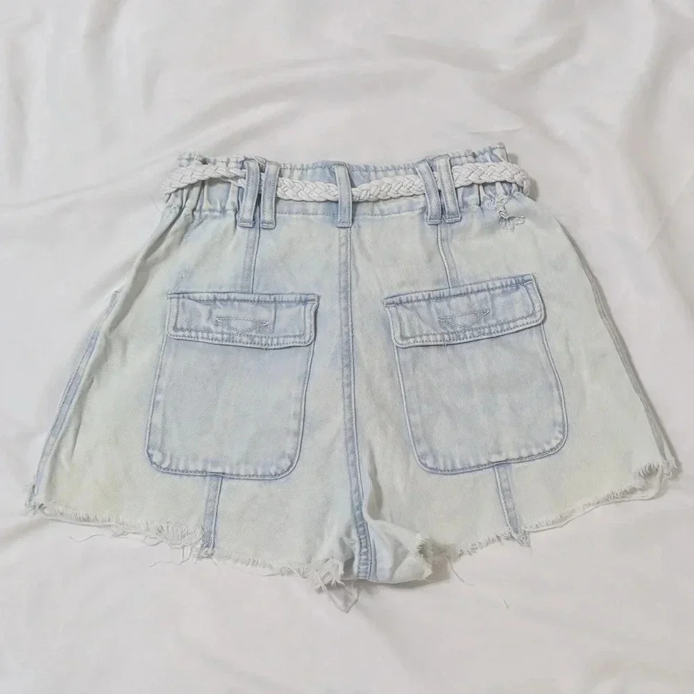 We The Free High Waisted Short, Color Light Blue, Size 25